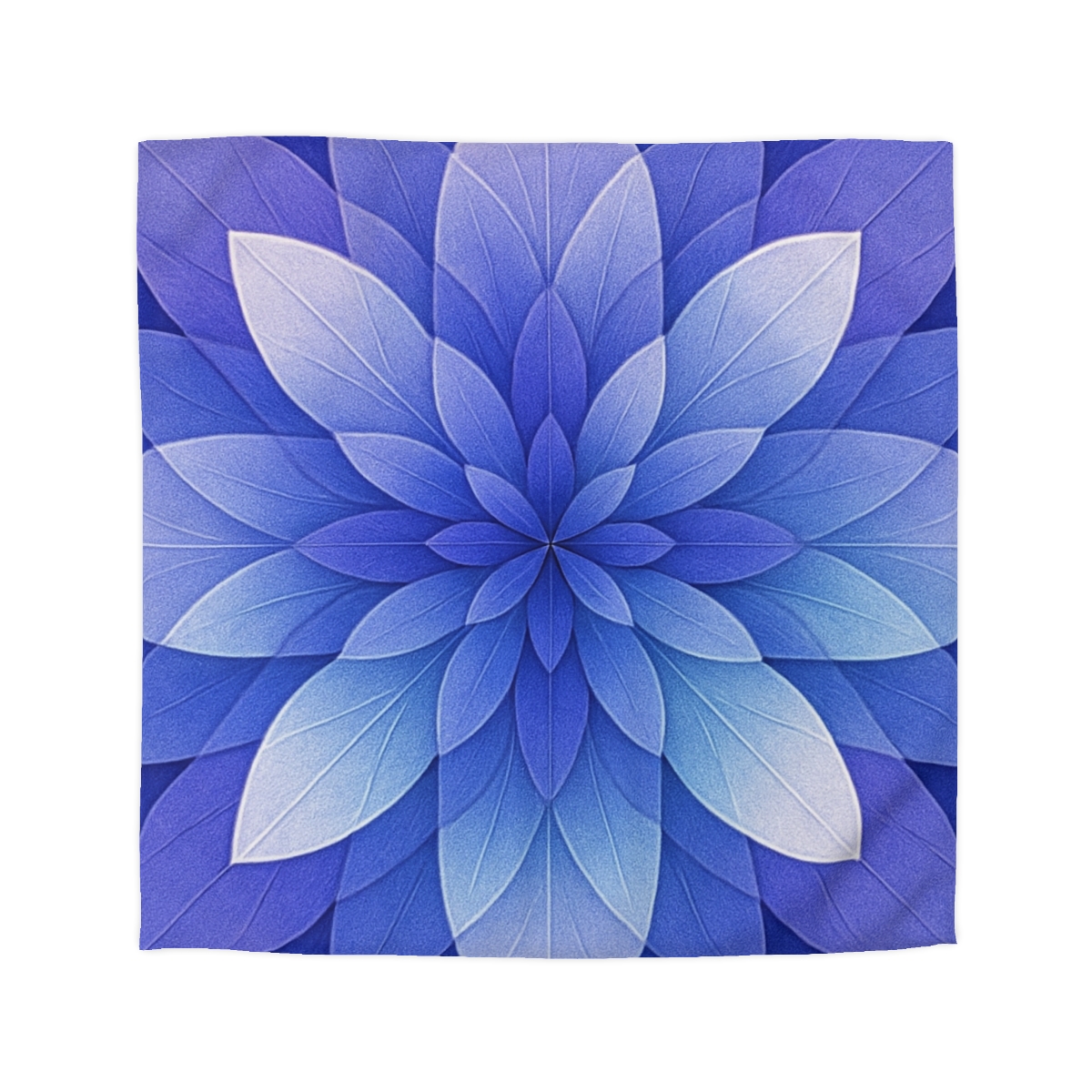 Petal Prism Overlap designer printed duvets