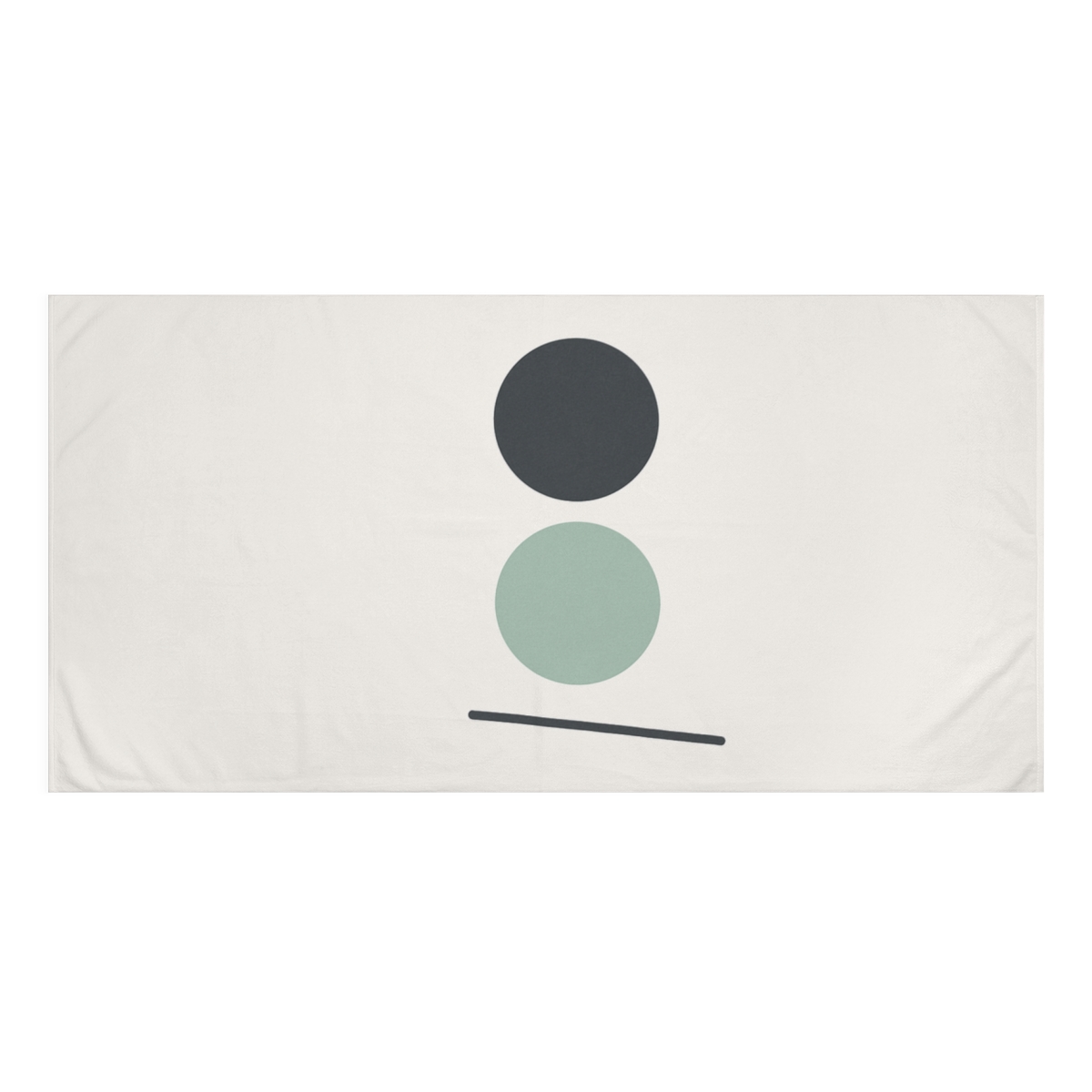 Circle Pair And Lean Line designer printed towels