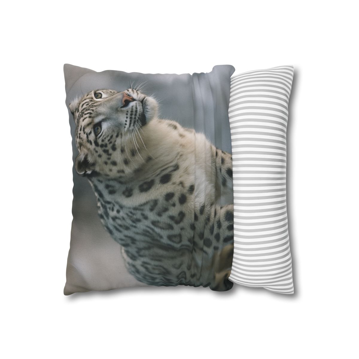 Cliff Phantom Snow Leopard soft cotton pillow cases