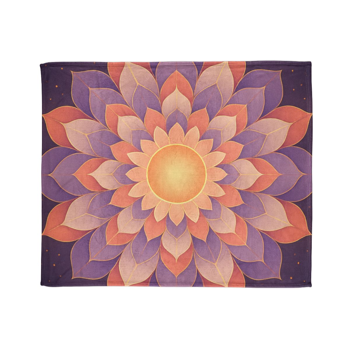Petal Halo Mandala Drift decorative home blankets