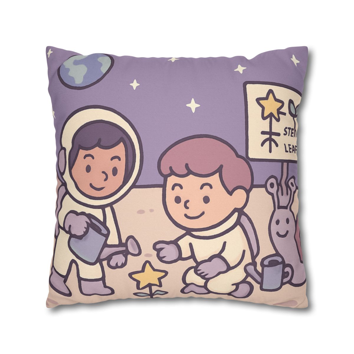 Moon Gardeners Planting Stardust Seeds soft cotton pillow cases