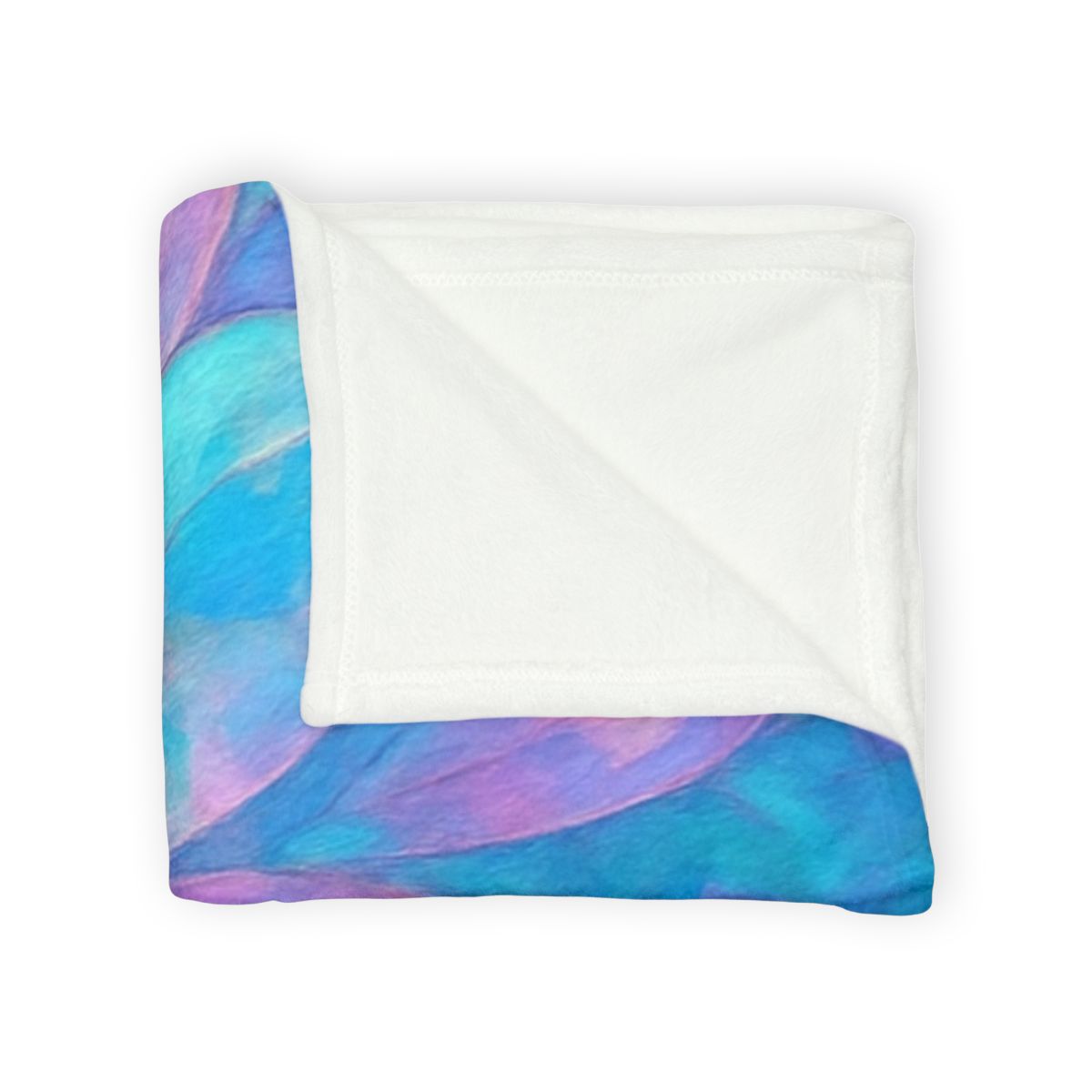 Petal Mosaic Aurora soft fleece blankets