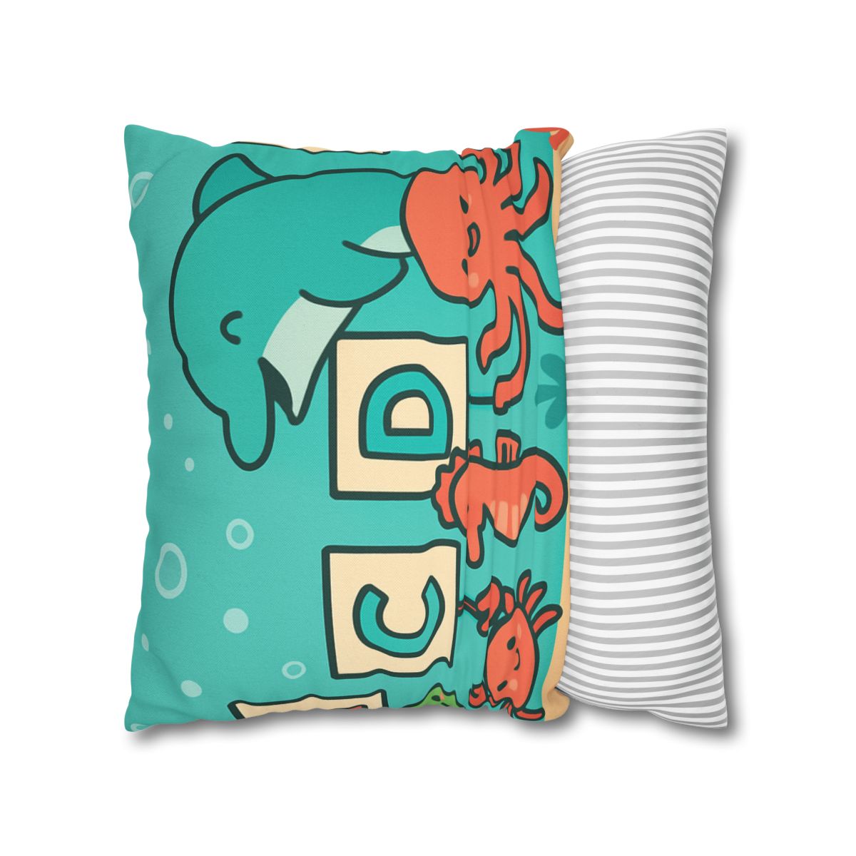 Coral Reef Alphabet Parade custom pillow cases