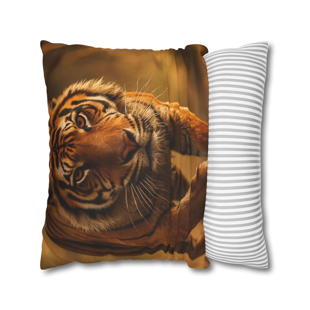 Crimson Stride Tiger custom pillow cases