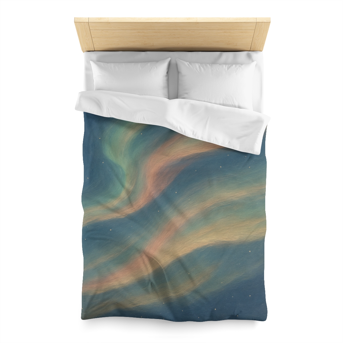 Spectral Aurora Drift personalized bedding duvets