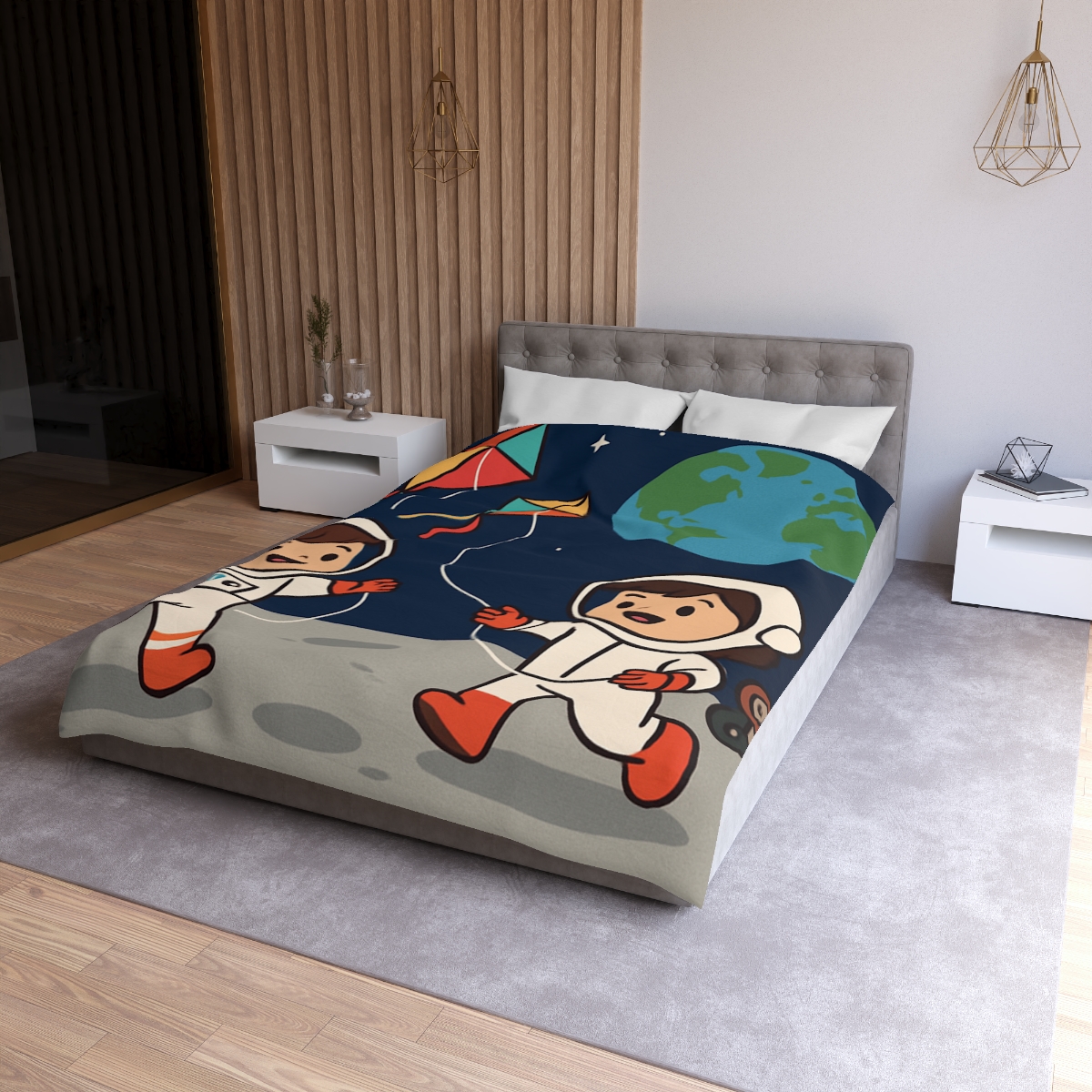 Kite Festival On The Moon custom duvets