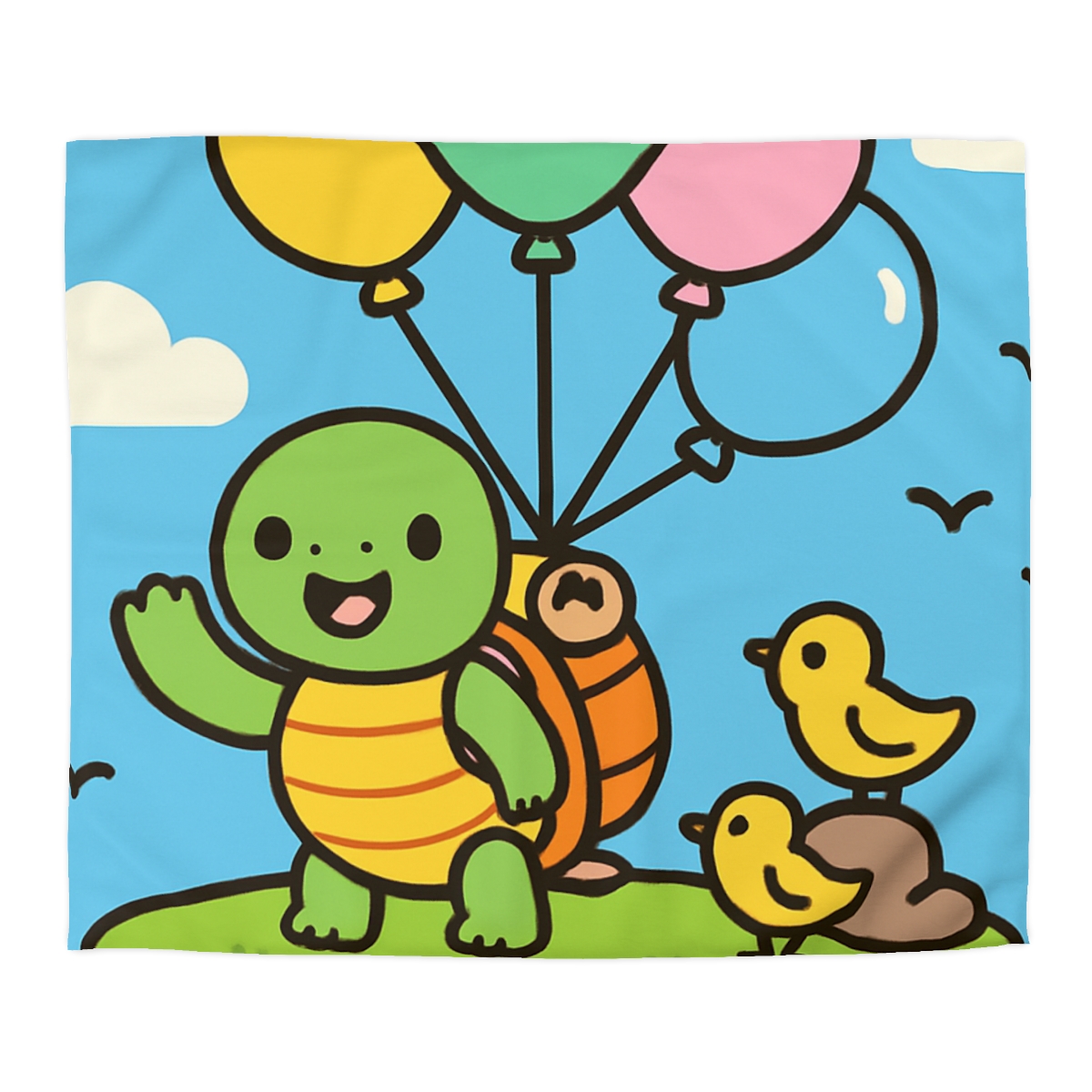 Balloon Island Adventure stylish duvet covers