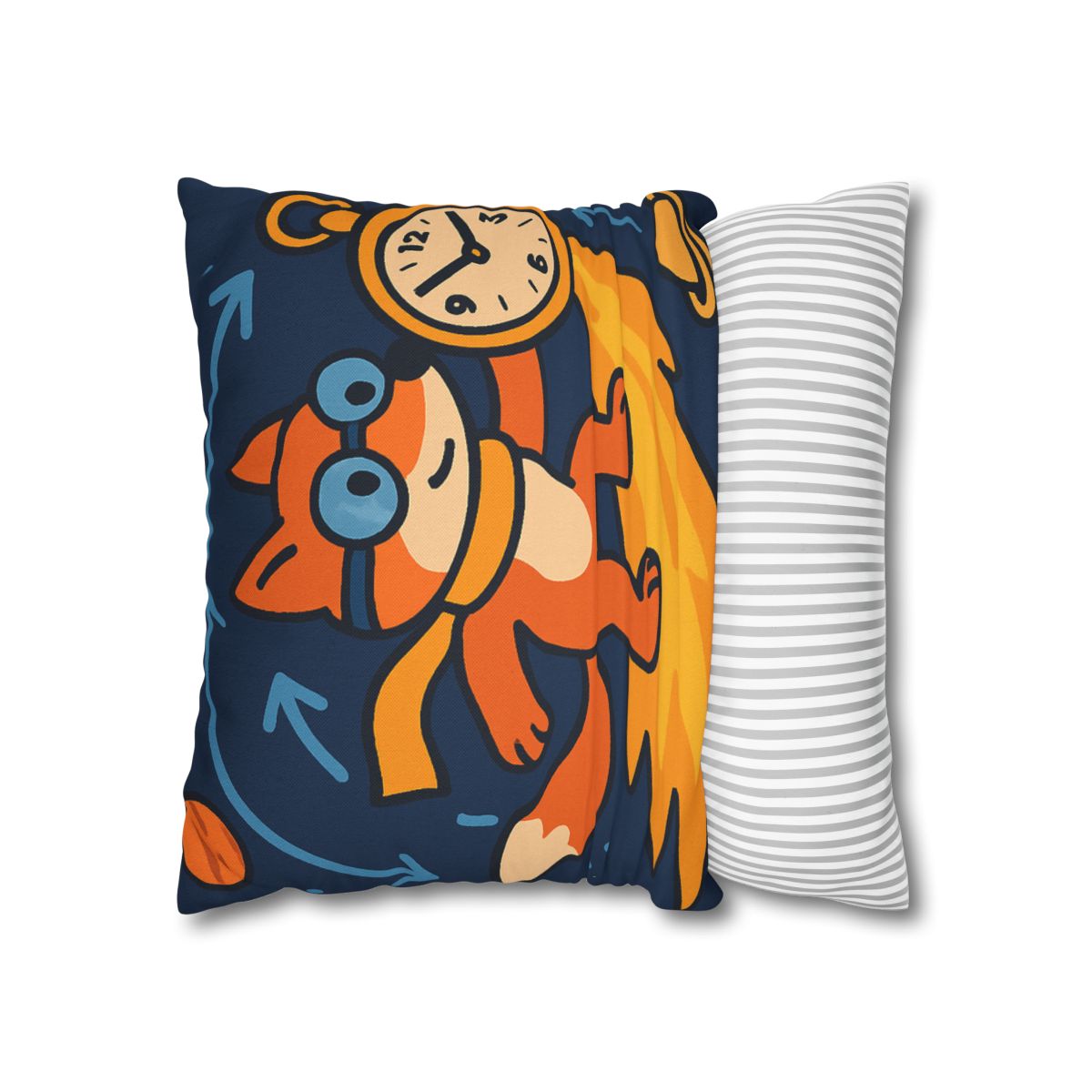 Time Traveling Comet Fox designer print pillow cases