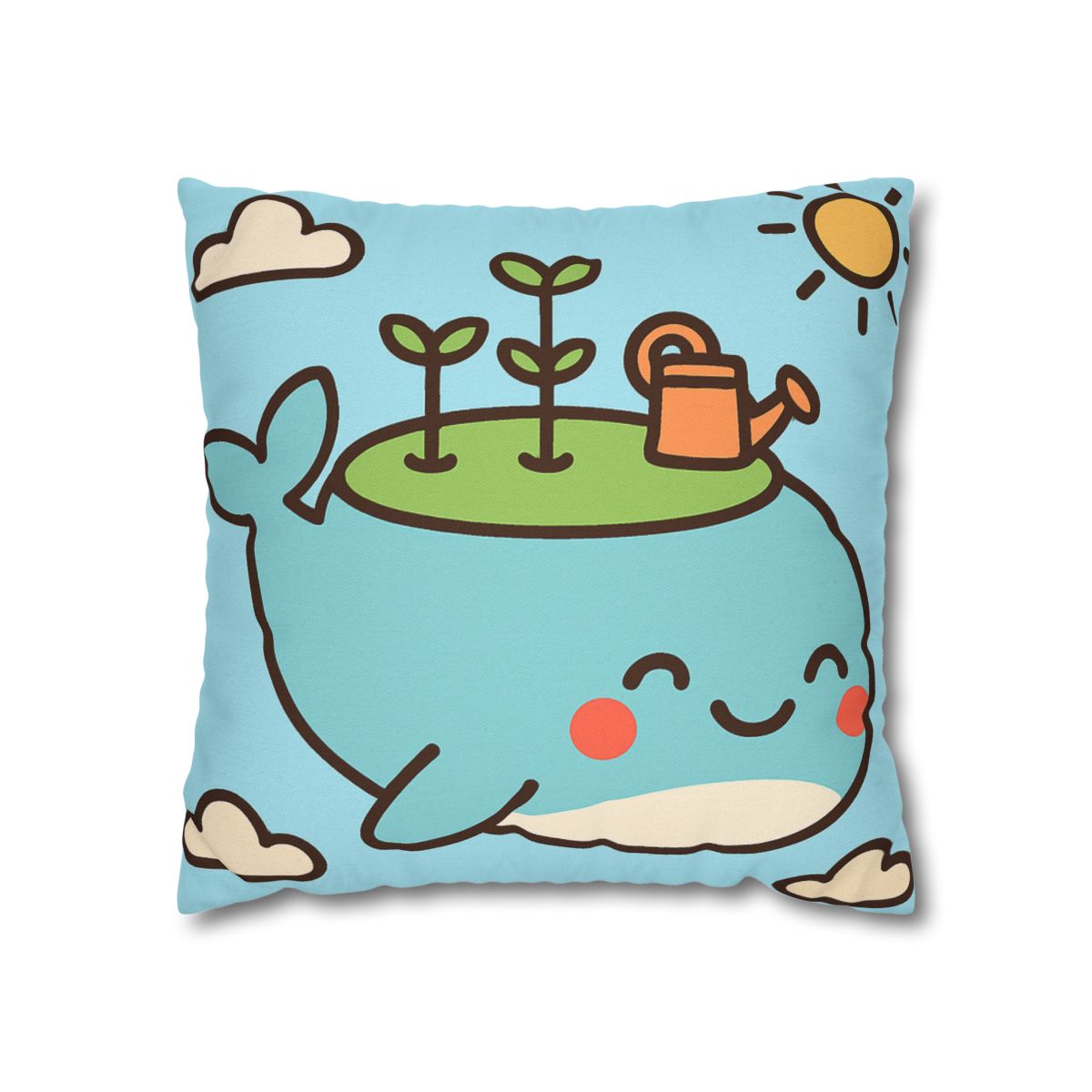 Sky Whale Seedling Planet Garden unique gift pillow cases