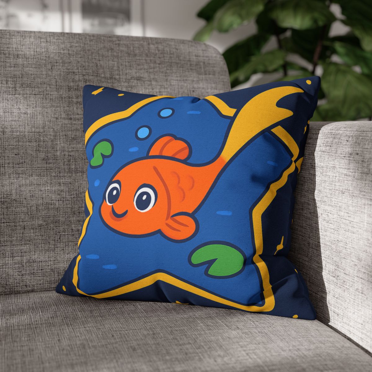 Comet Koi And The Star Pond designer print pillow cases
