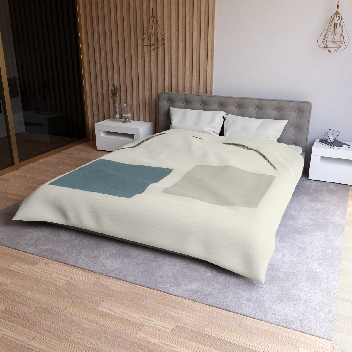 Low Arc Over Offset Squares stylish duvet covers