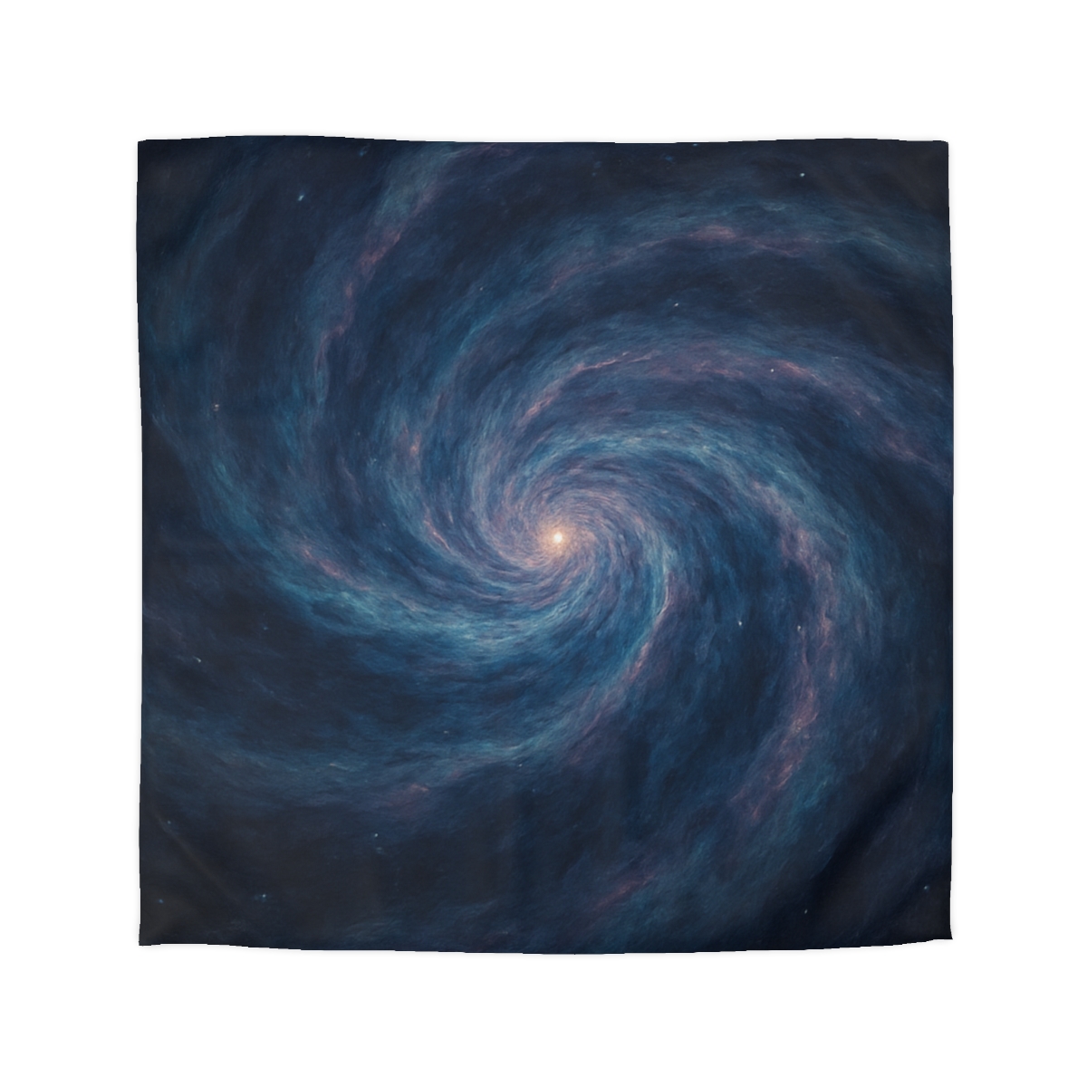 Nebula Spiral Haze designer printed duvets