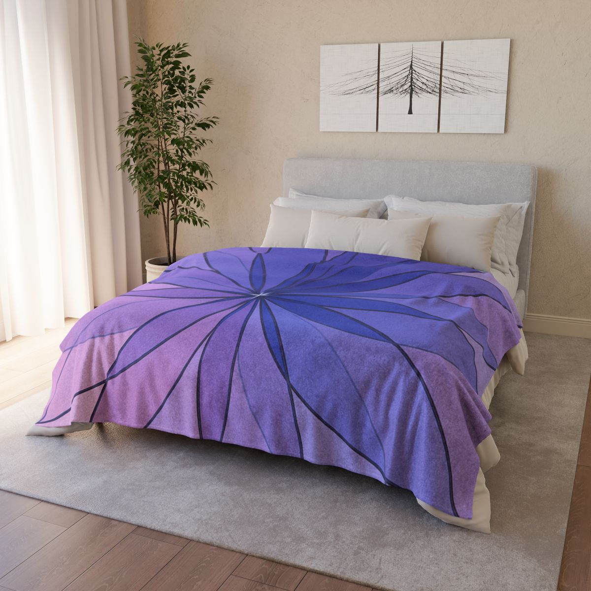 Petal Prism Overlay custom blankets