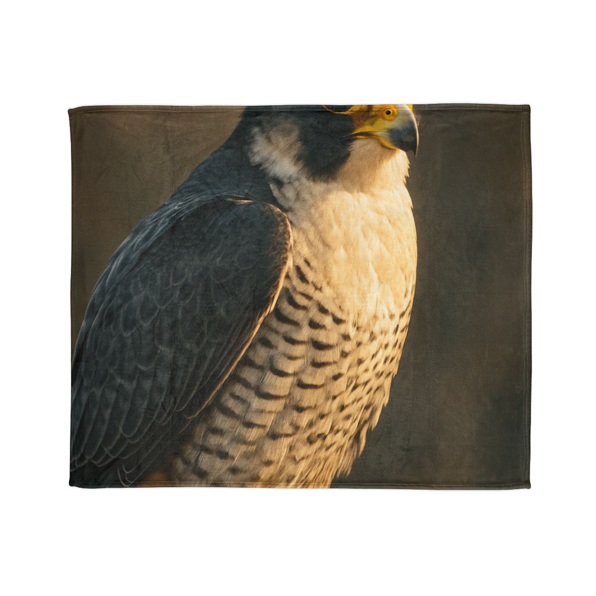Starlit Poise Peregrine Falcon designer printed blankets