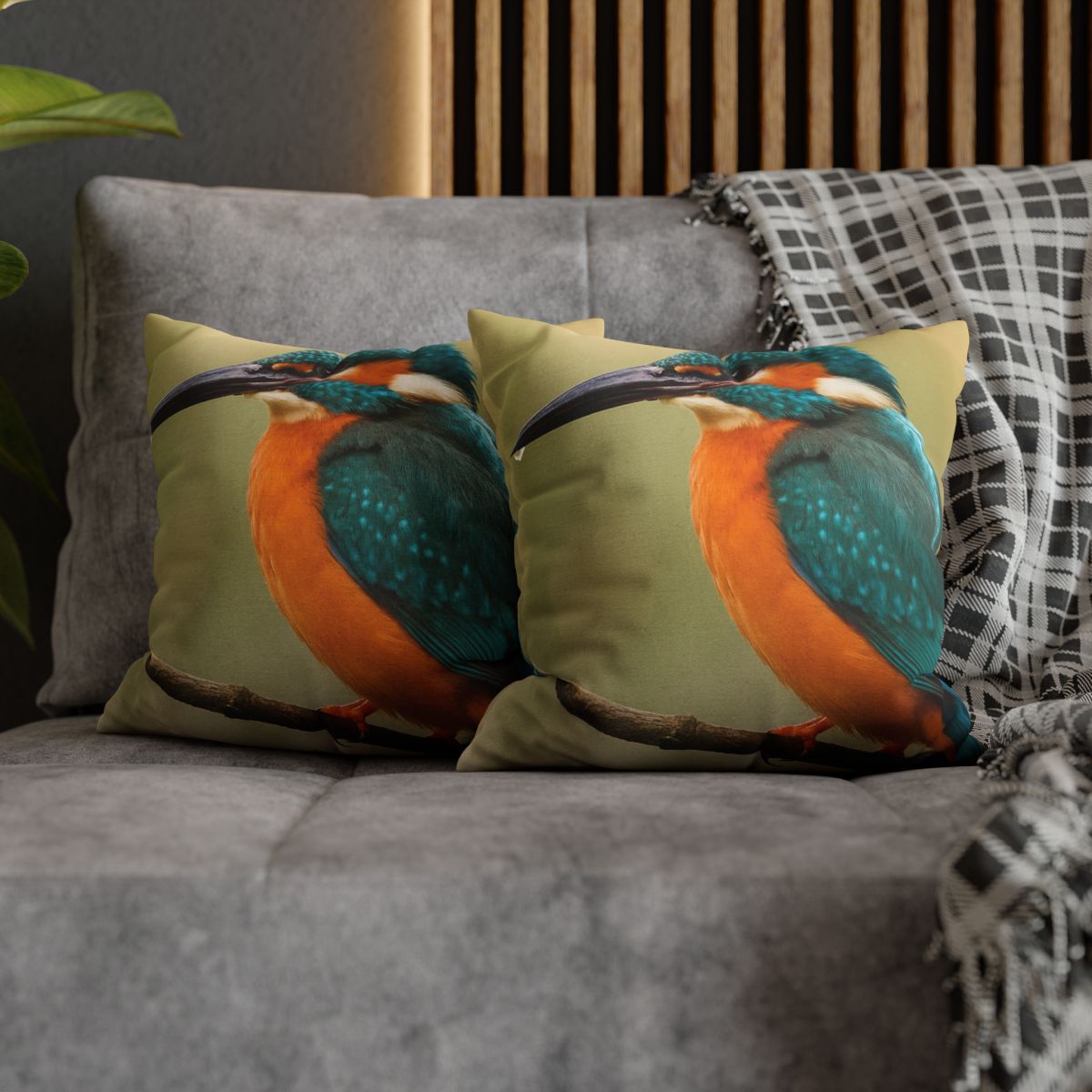 Emerald Flash Kingfisher comfortable bedding pillow covers