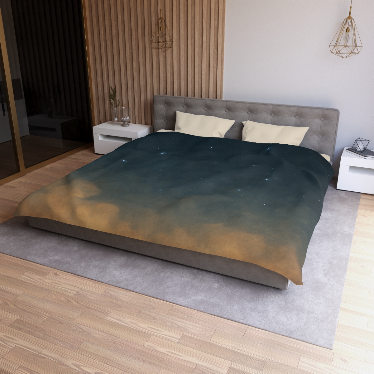 Starlit Dust Horizon personalized bedding duvets