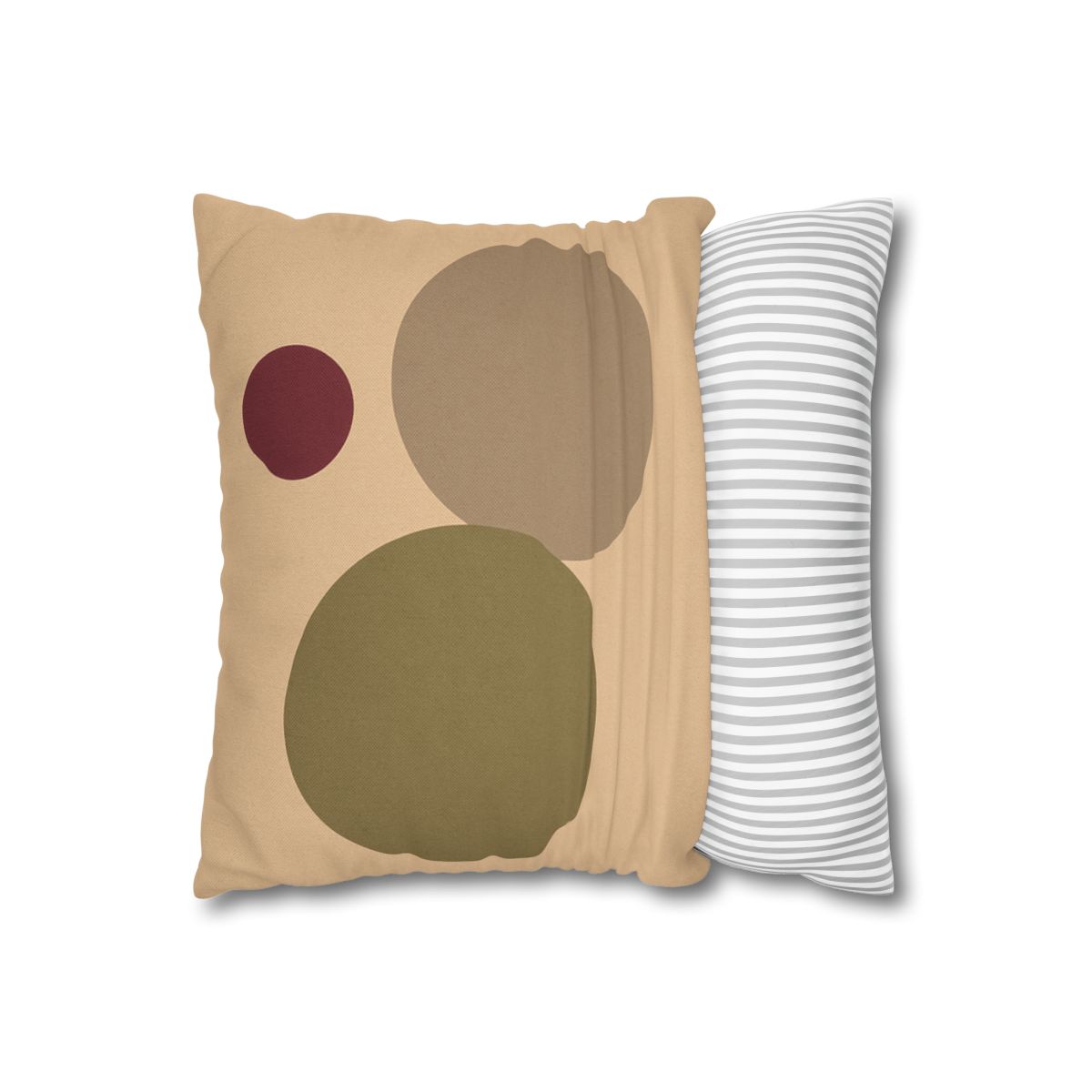 Three Circles With Shared Edge soft cotton pillow cases