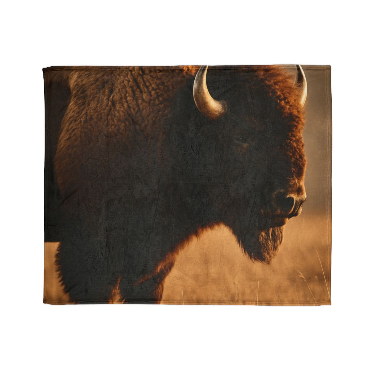 Prairie Thunder Bison stylish throw blankets
