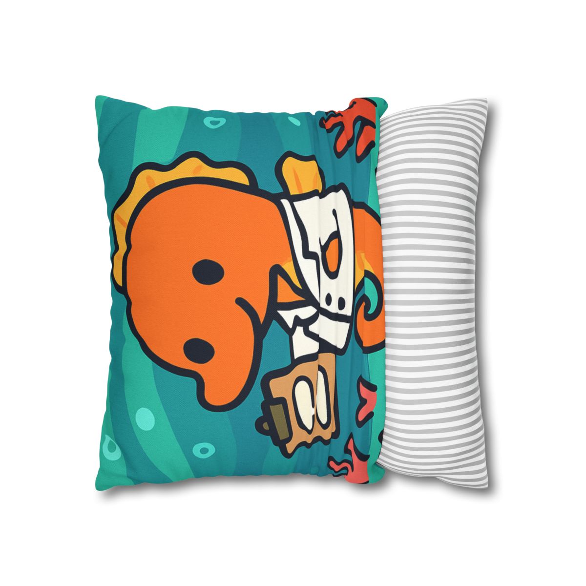 Aurora Reef Seahorse Scientist designer print pillow cases
