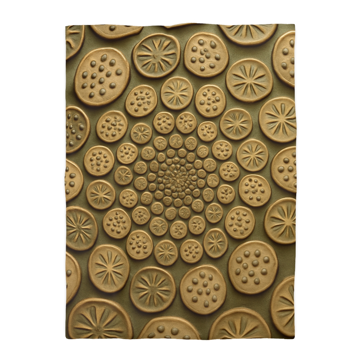 Seed Pod Micro Spiral Array designer printed duvets