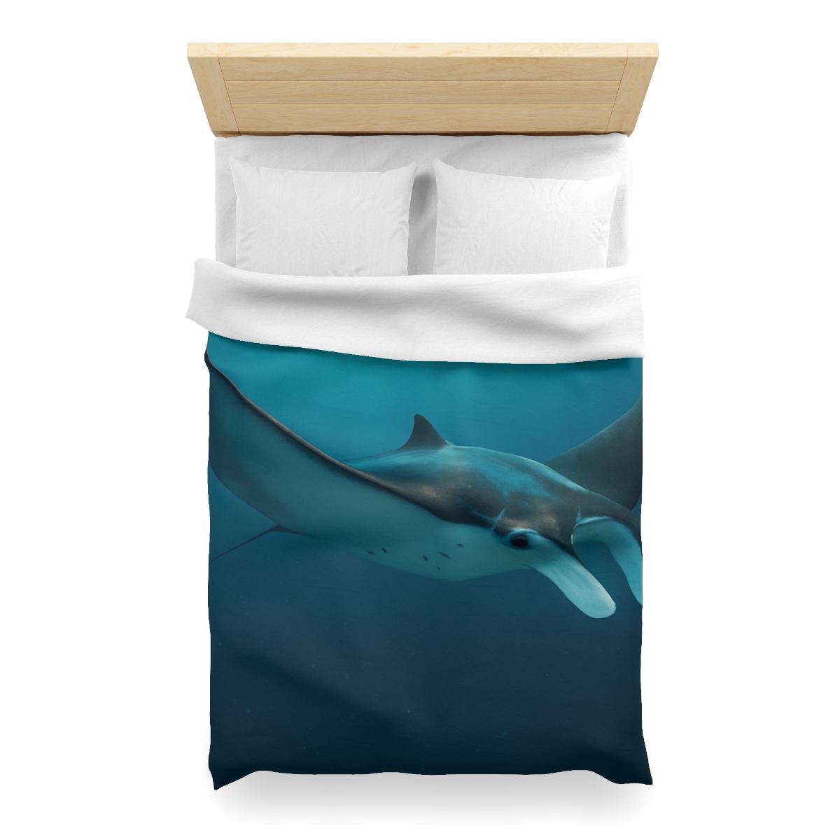 Cosmic Glide Manta Ray duvets for gifts
