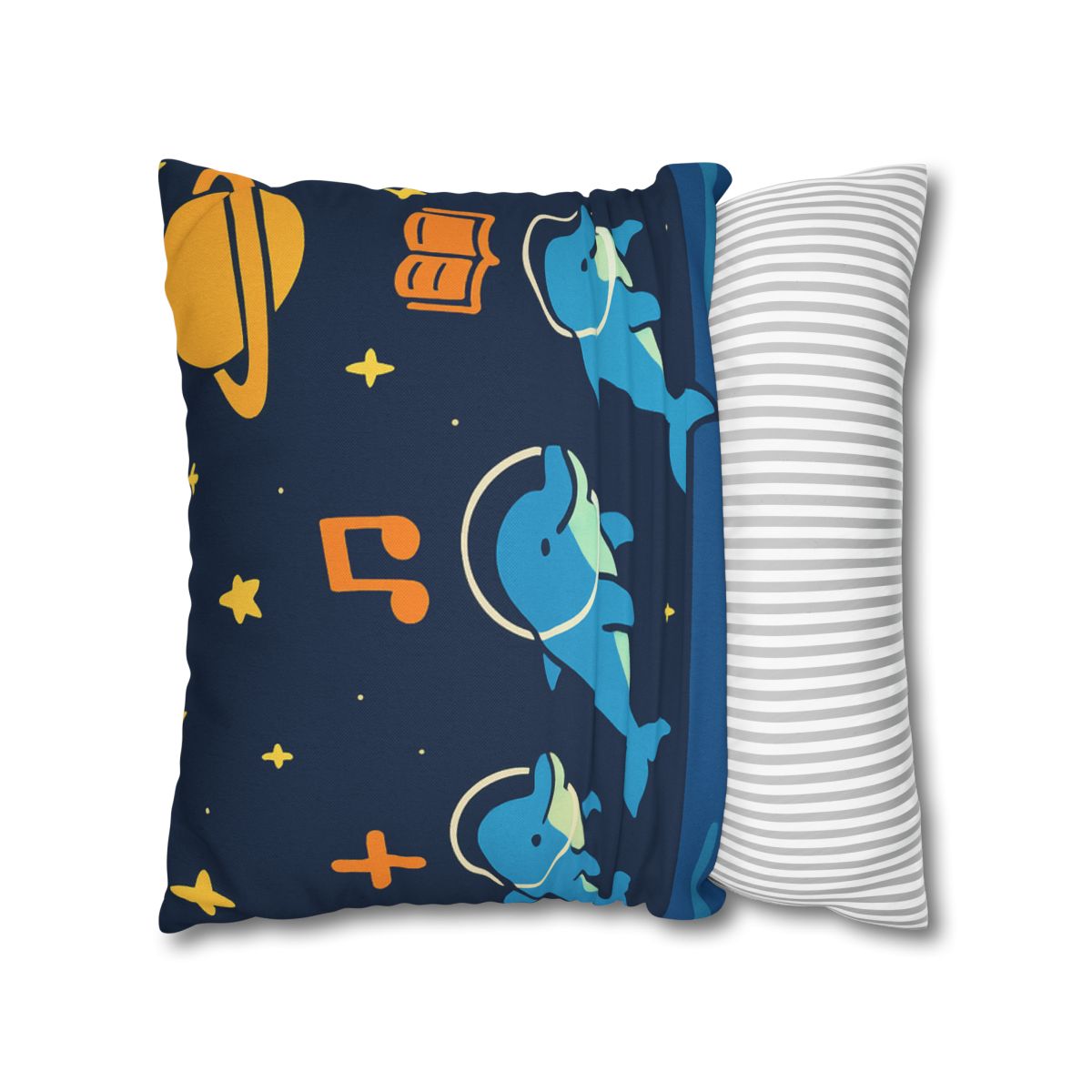 Space School Of The Ocean Dolphins designer print pillow cases