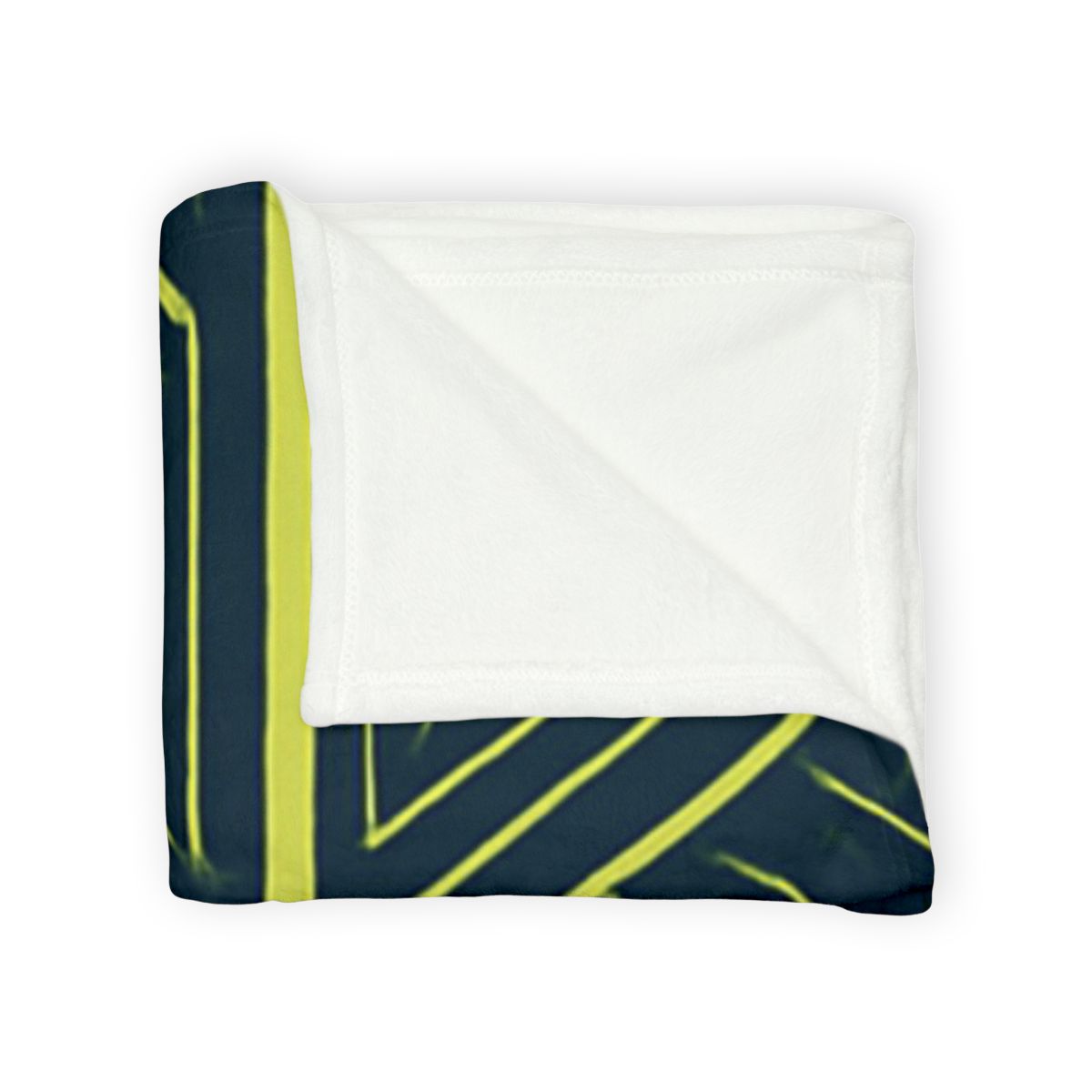 Leaf Vein Circuit Mosaic designer printed blankets