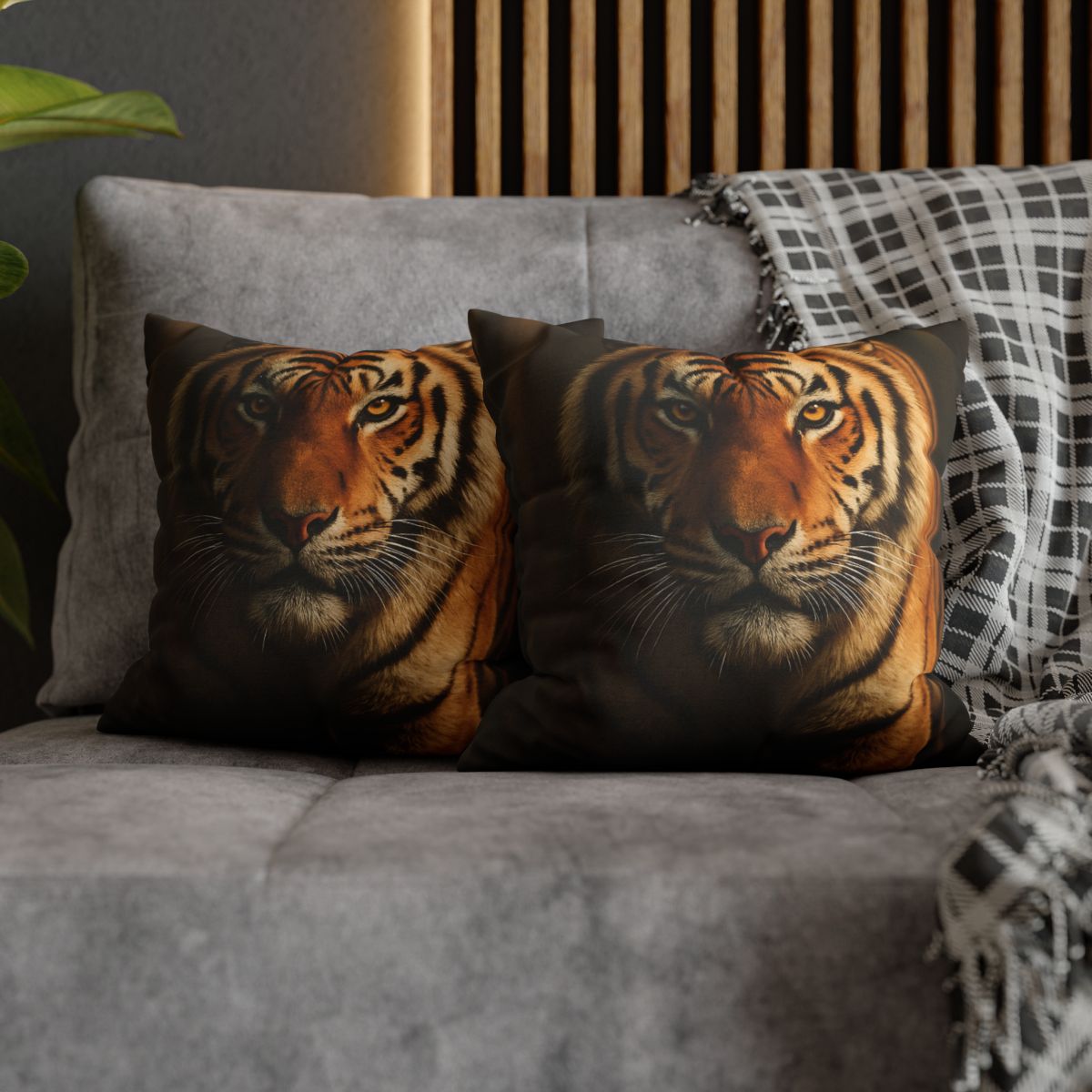 Amber Stalker Bengal Tiger designer print pillow cases