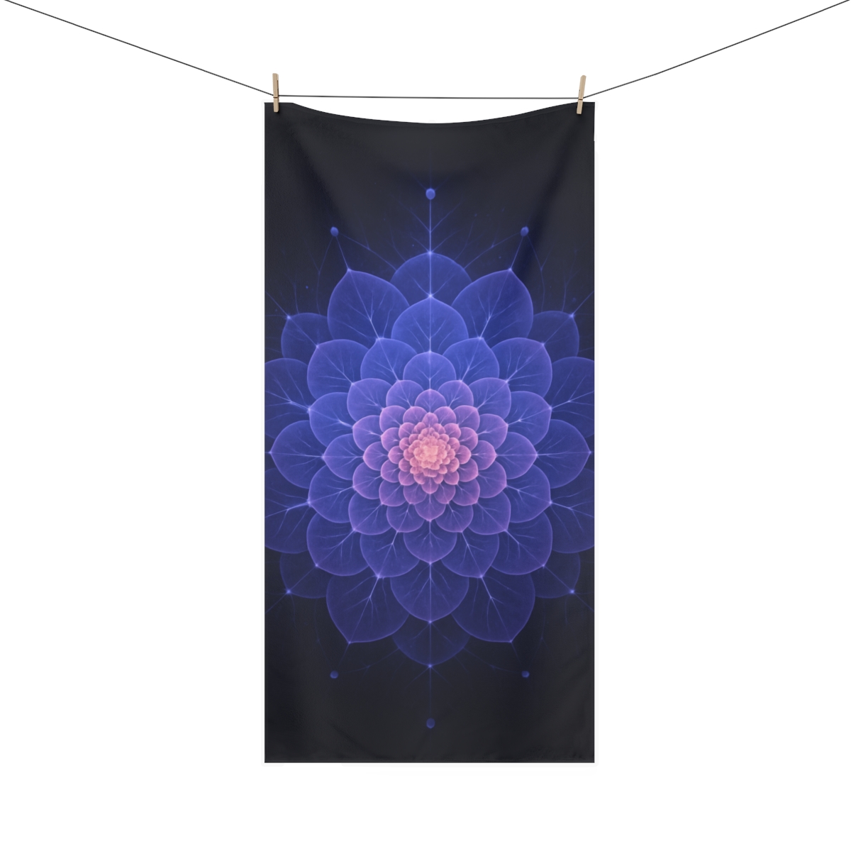 Nebula Petal Lattice personalized bath towels