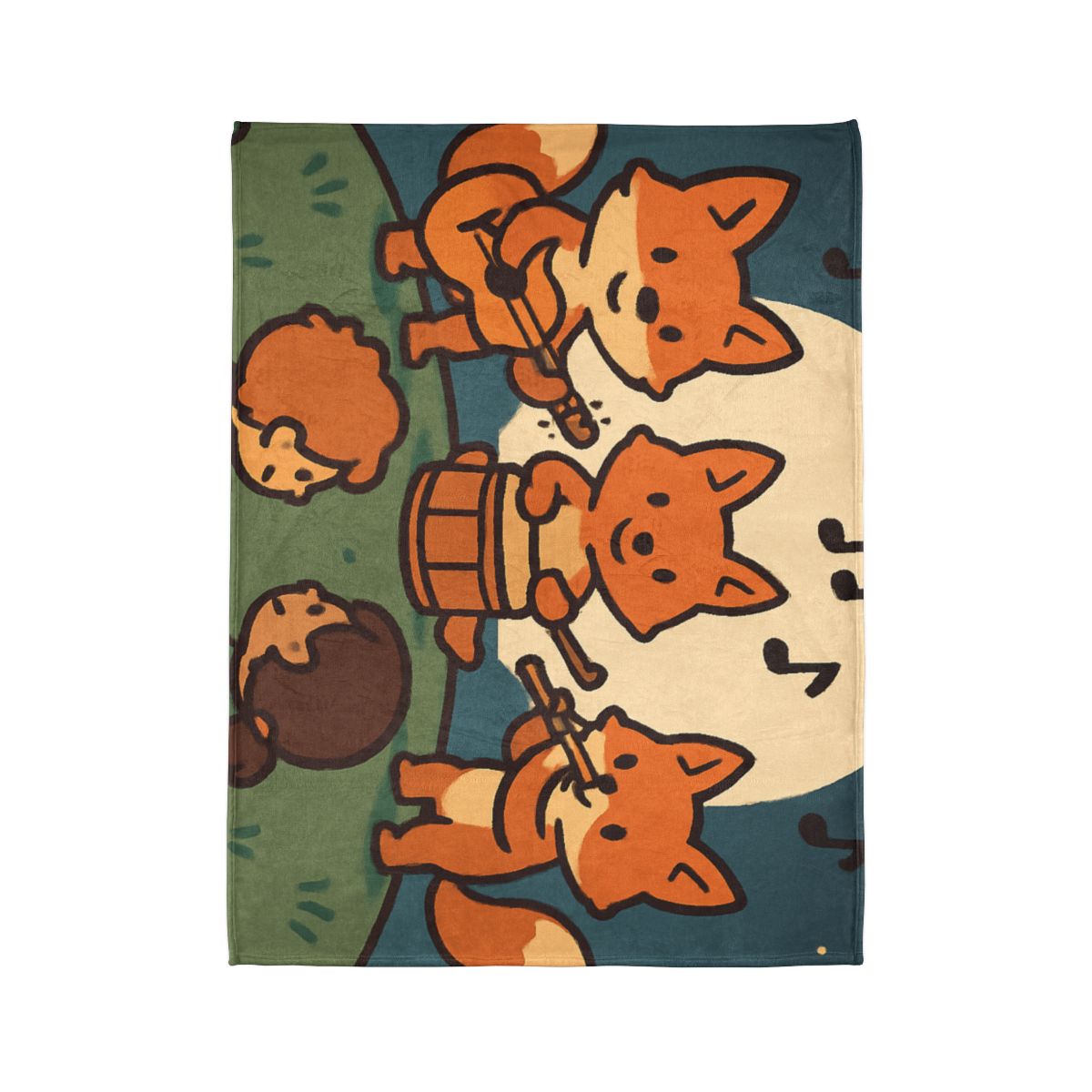 Moonlight Music Fox Band unique gift blankets