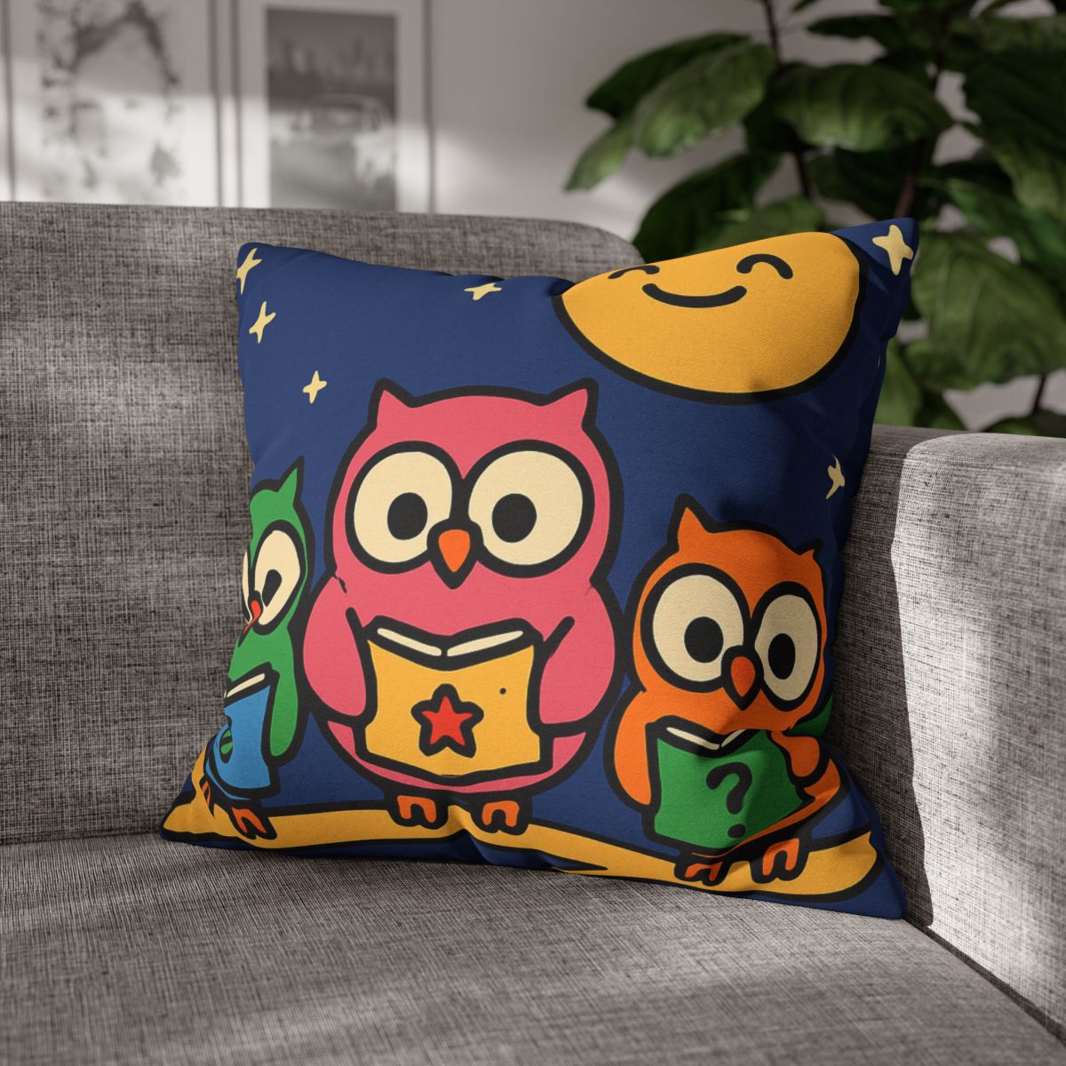 Galaxy Garden Of Curious Owls unique gift pillow cases