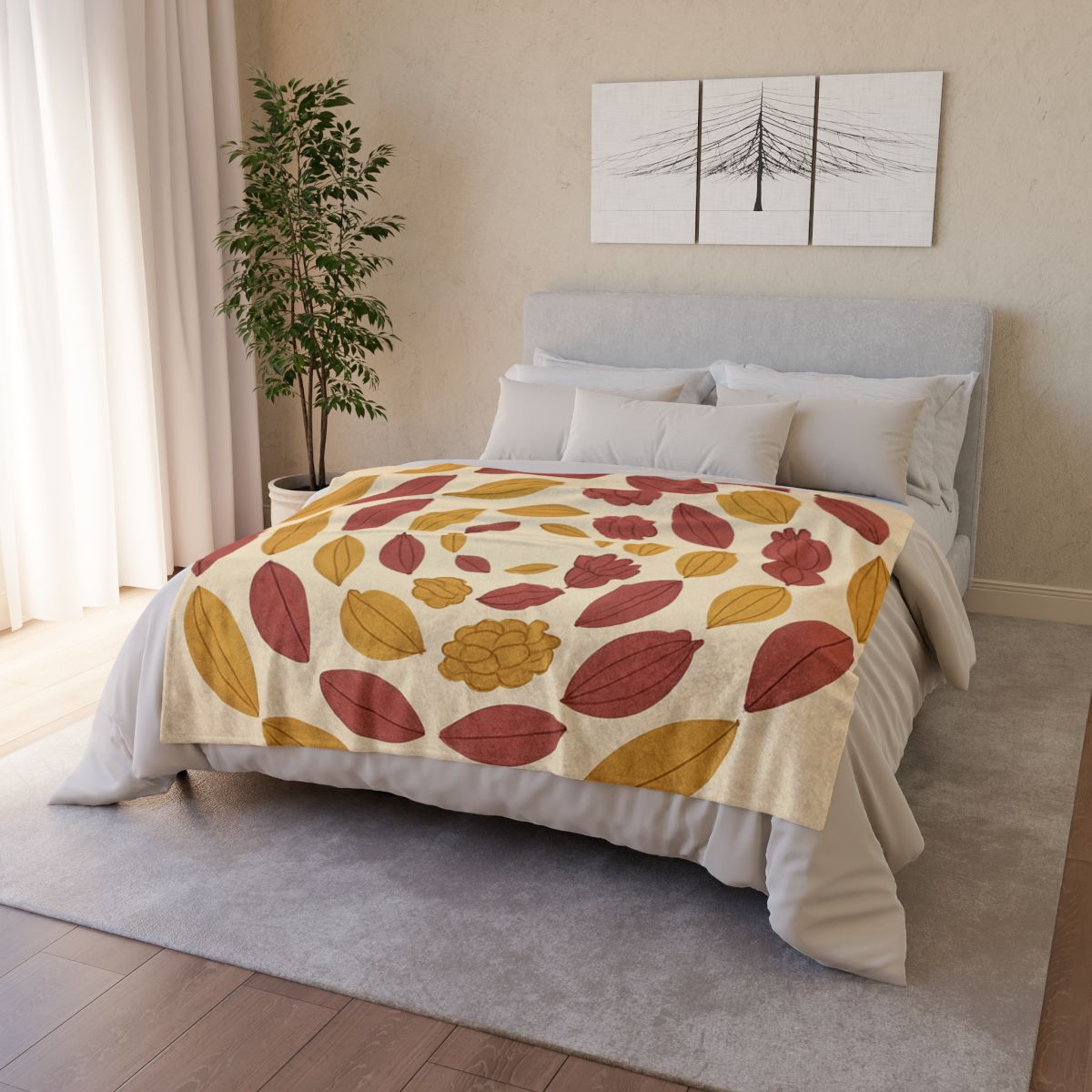 Seed Cluster Orbit decorative home blankets