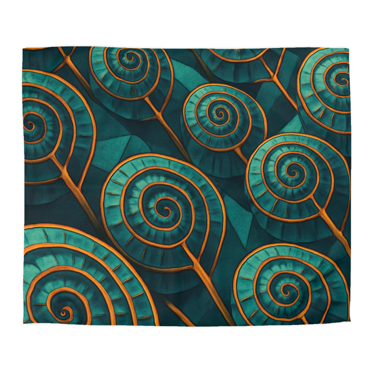 Spiral Seed Pod Matrix personalized bedding duvets