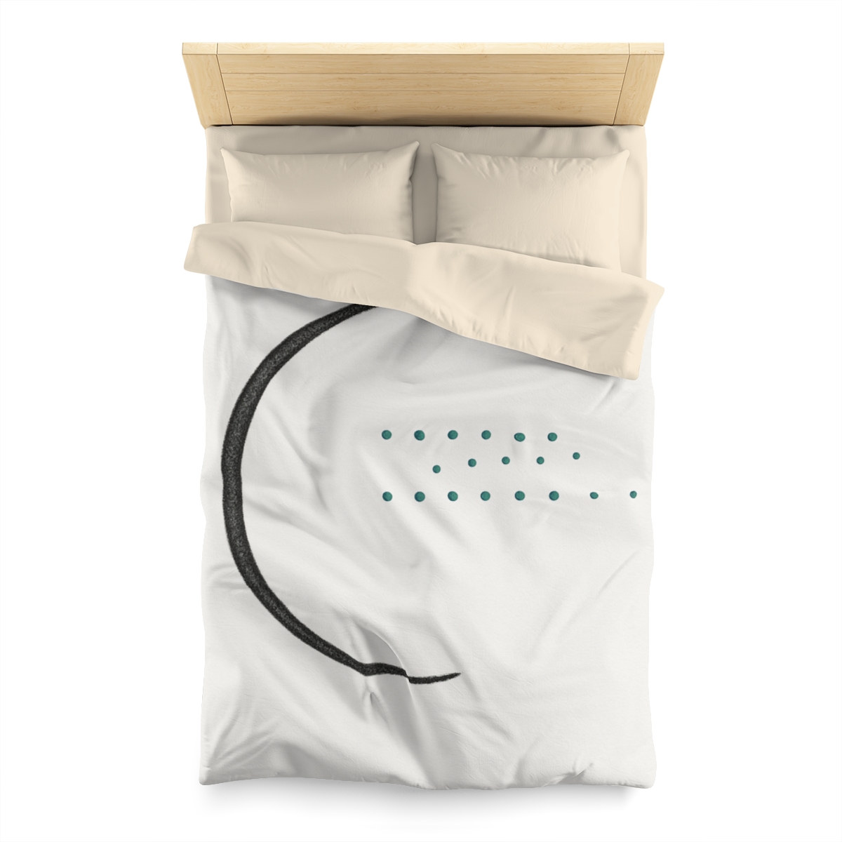 Split Crescent And Parallel Dots warm winter duvets