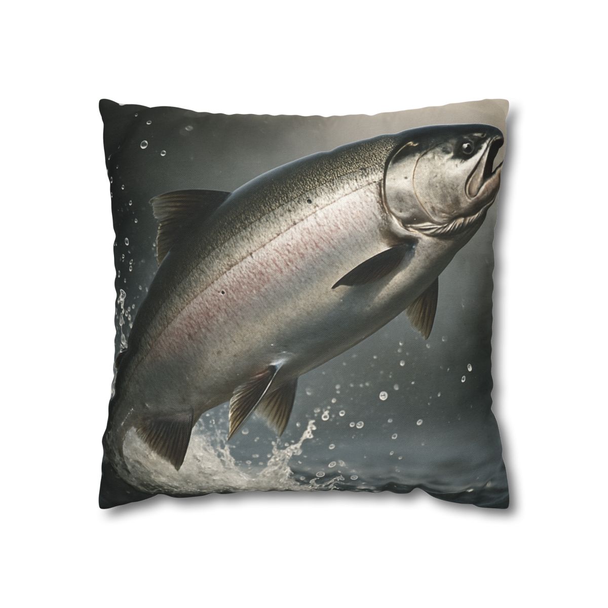 Silver Surge Chinook Salmon comfortable bedding pillow covers