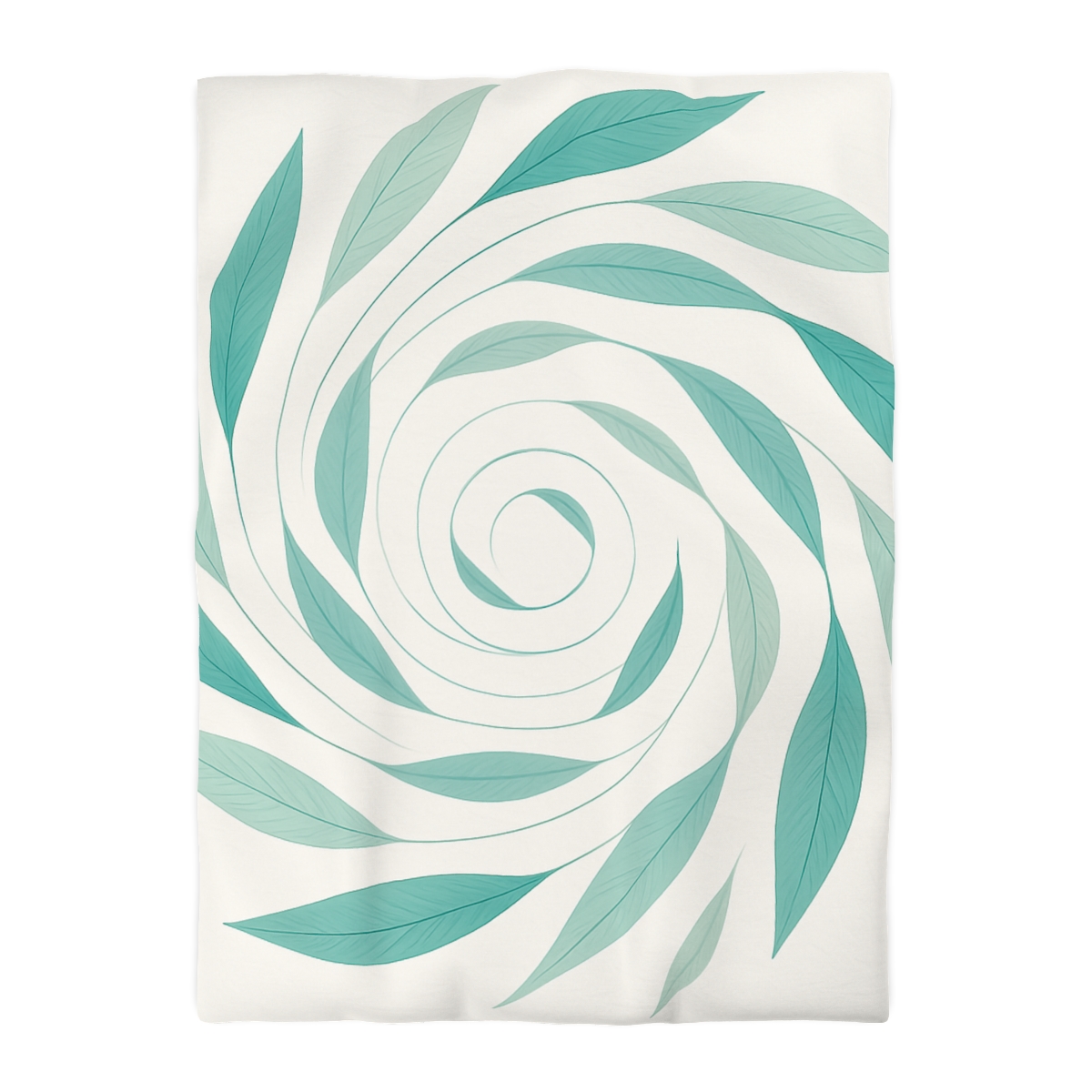 Orbiting Leaf Halo designer printed duvets