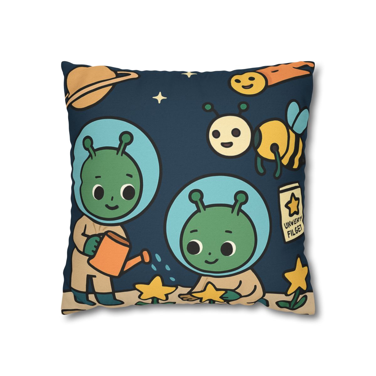 Comet Gardeners On Moon Meadow designer print pillow cases