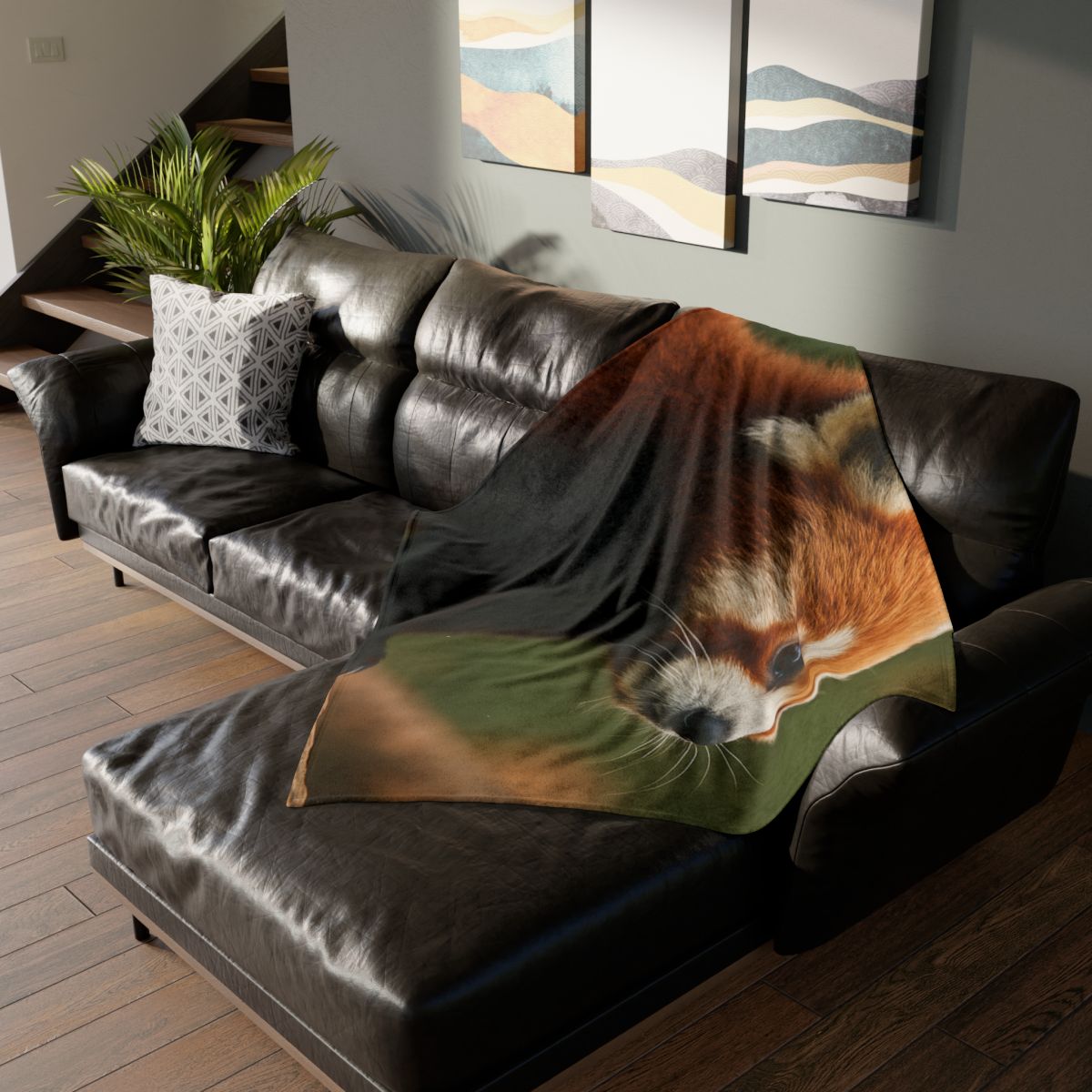 Bamboo Climber Red Panda unique gift blanketscustom blankets