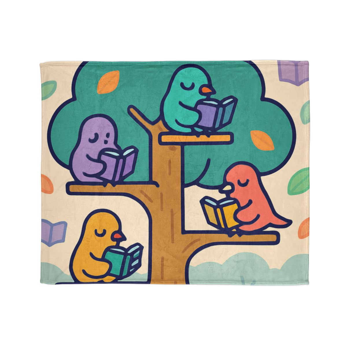 Library Of Magical Birds decorative home blankets