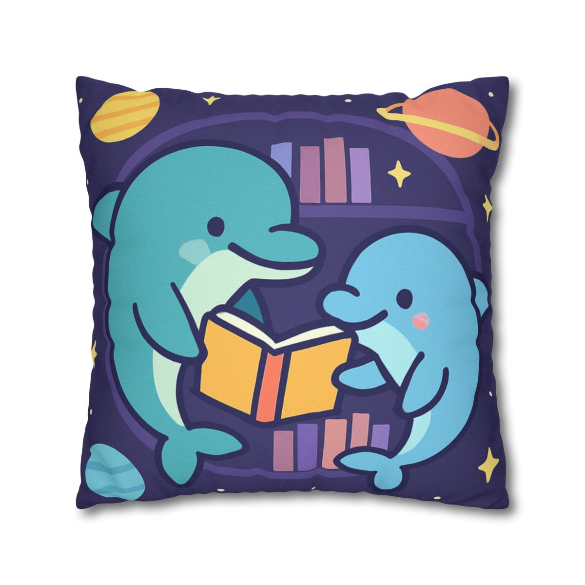 Nebula Library Dolphins comfortable bedding pillow covers