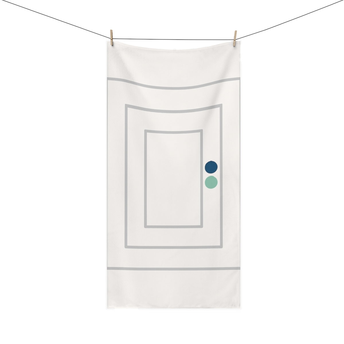 Suspended Rings Corridor custom towels