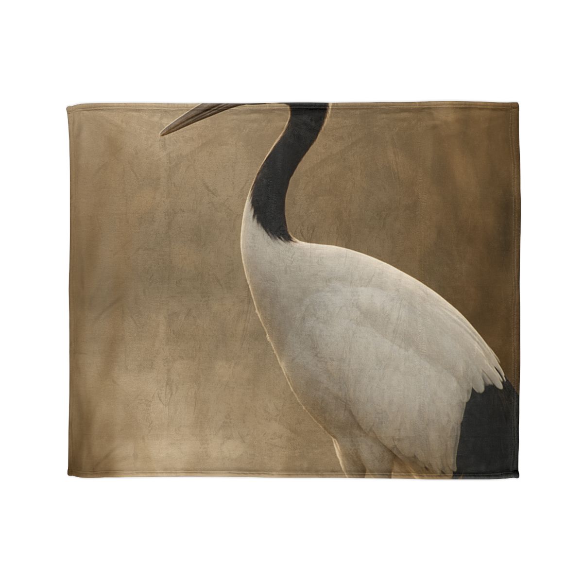 Silent Poise Red Crowned Crane unique gift blanketscustom blankets