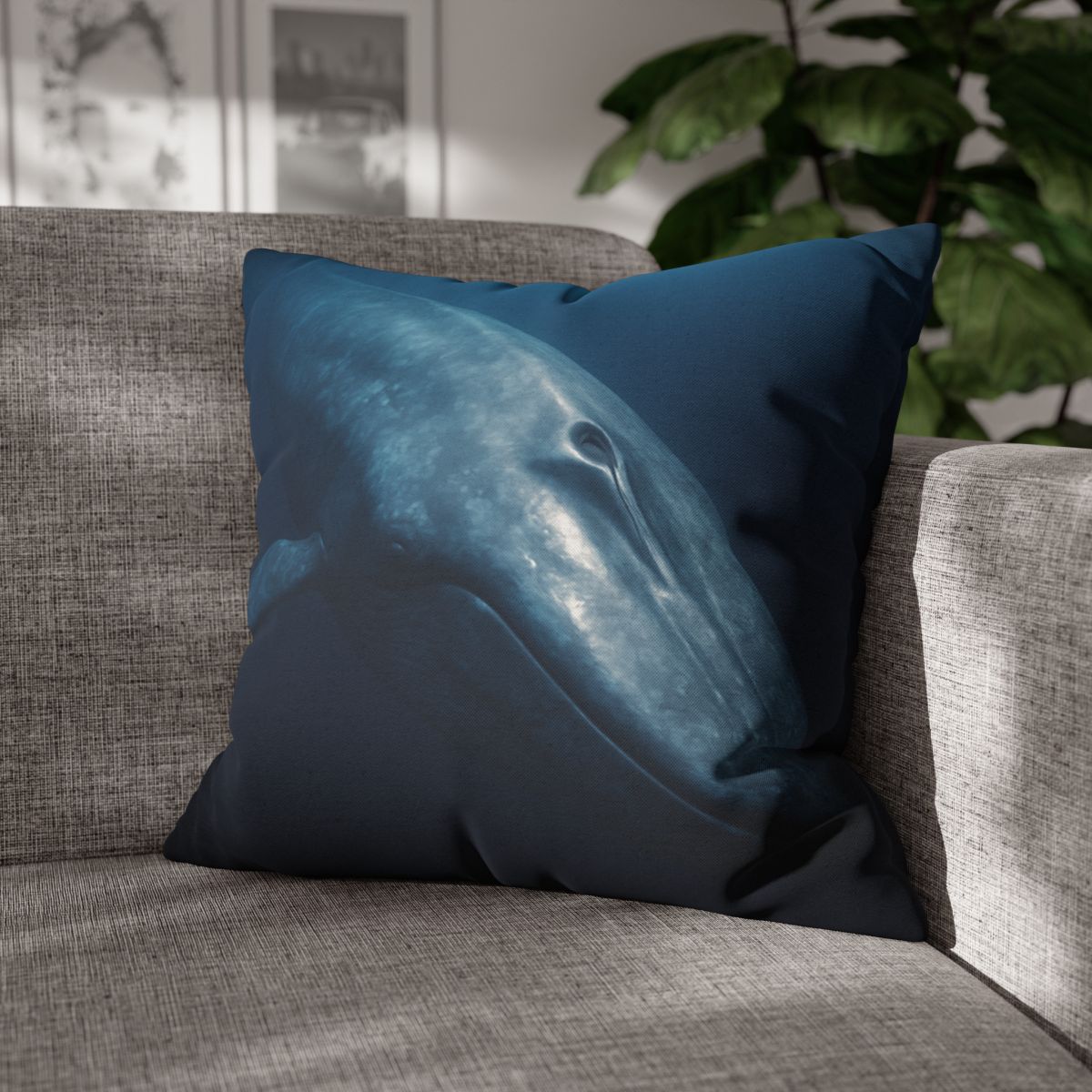 Ocean Song Blue Whale designer print pillow cases