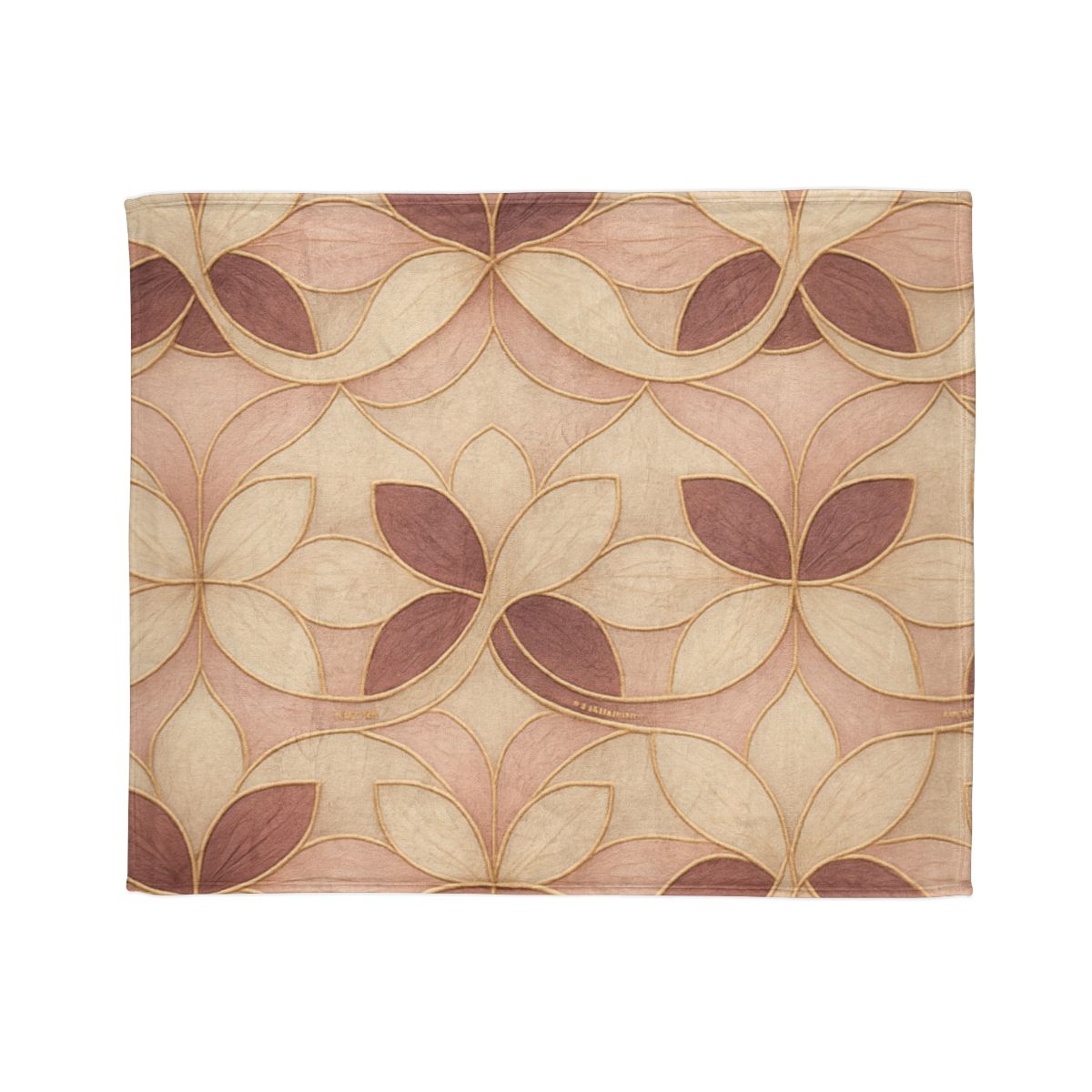 Petal Ribbon Mosaic soft fleece blankets