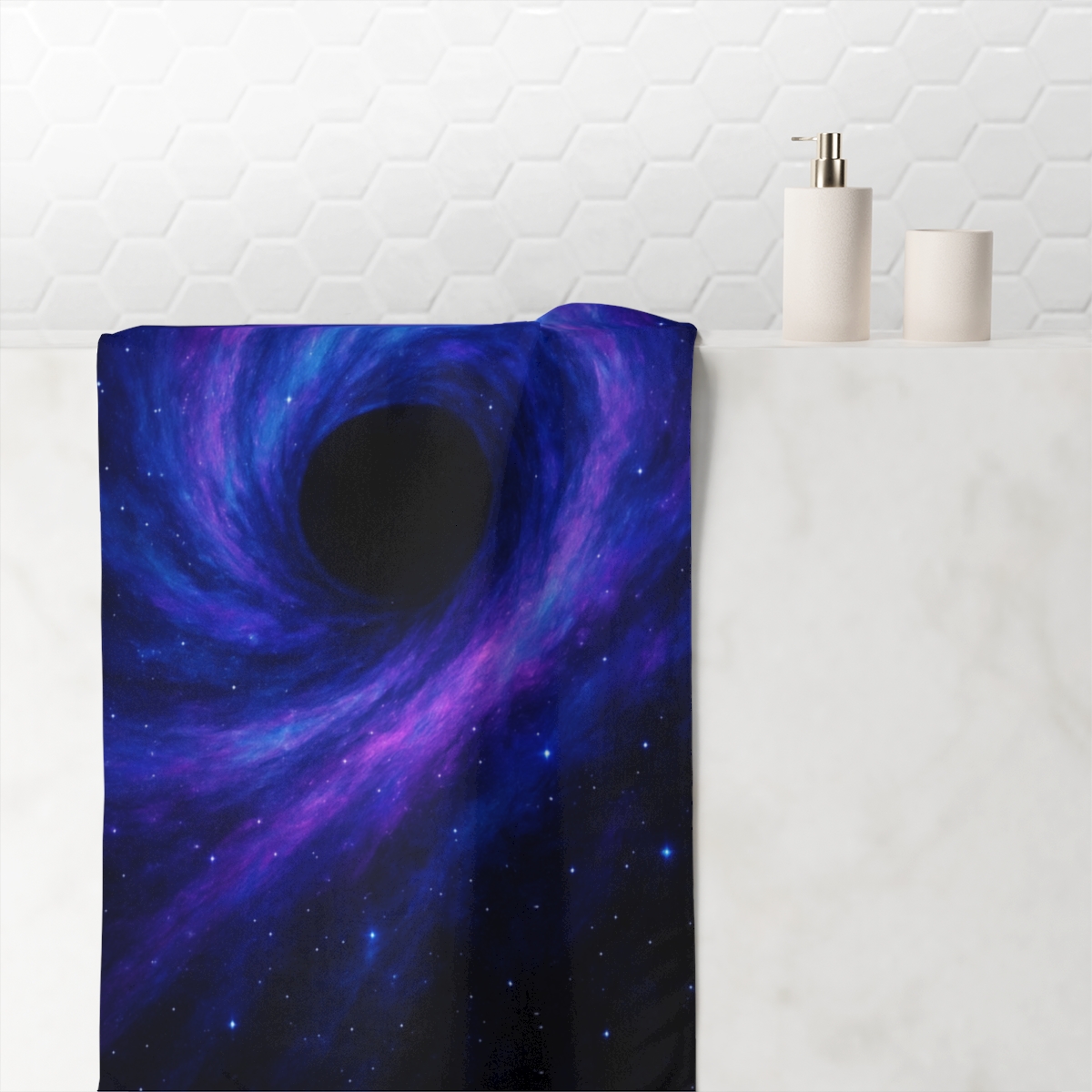 Prismatic Singularity Bloom stylish beach towels