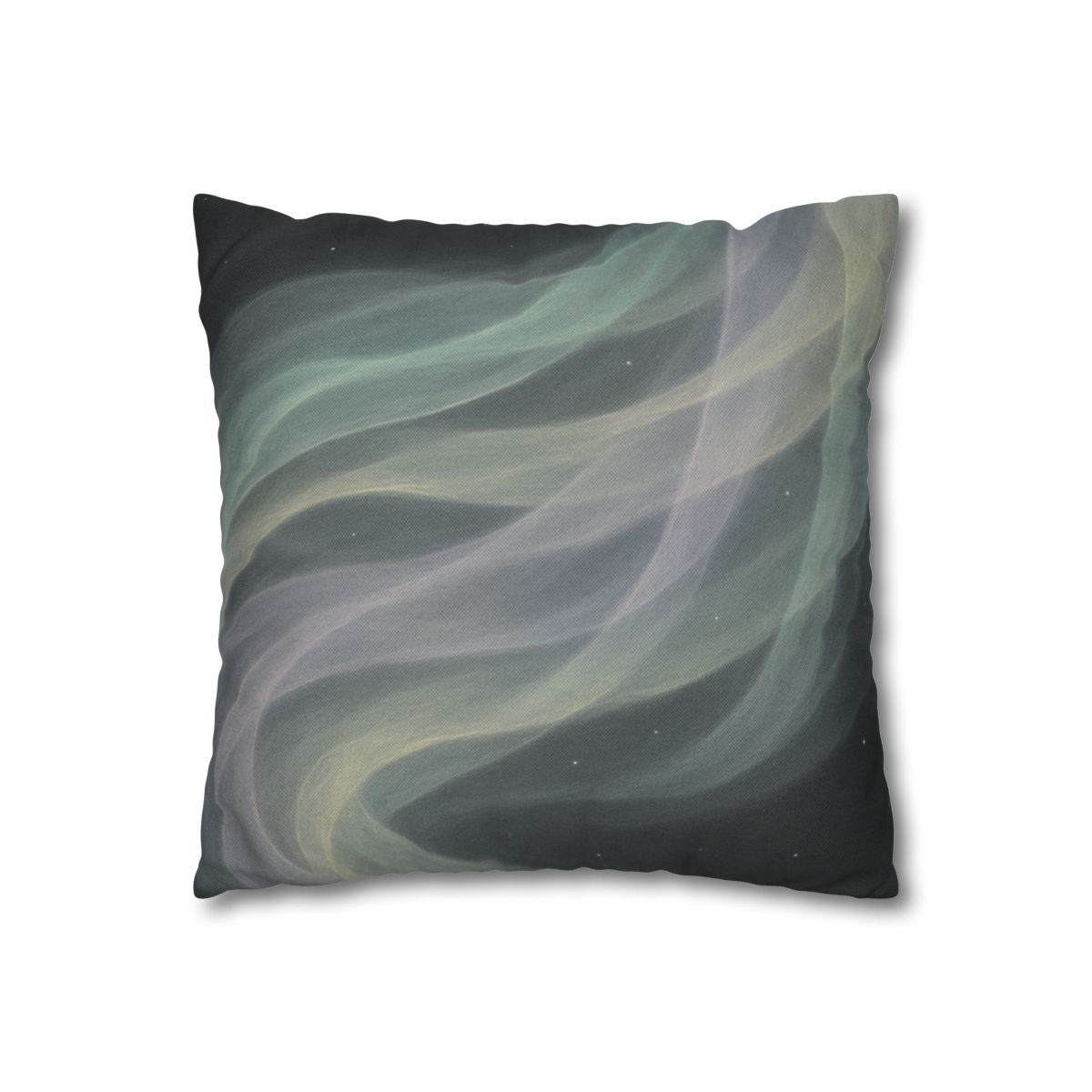 Auroral Cosmic Silk Currents designer print pillow cases