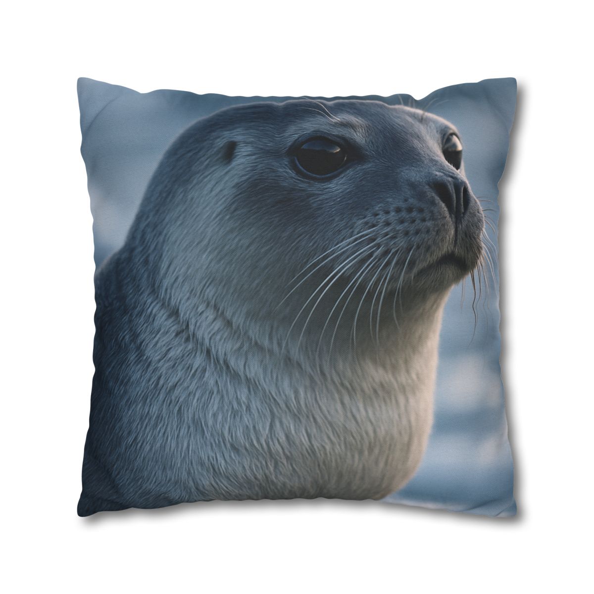 Moonlit Gaze Harp Seal custom pillow cases