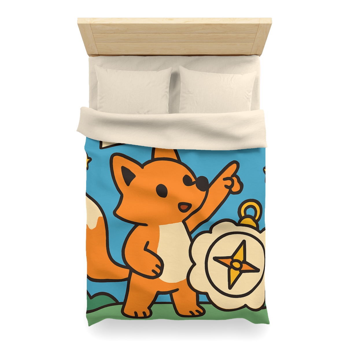 Sky Map Fox And The Cloud Compass stylish duvet covers