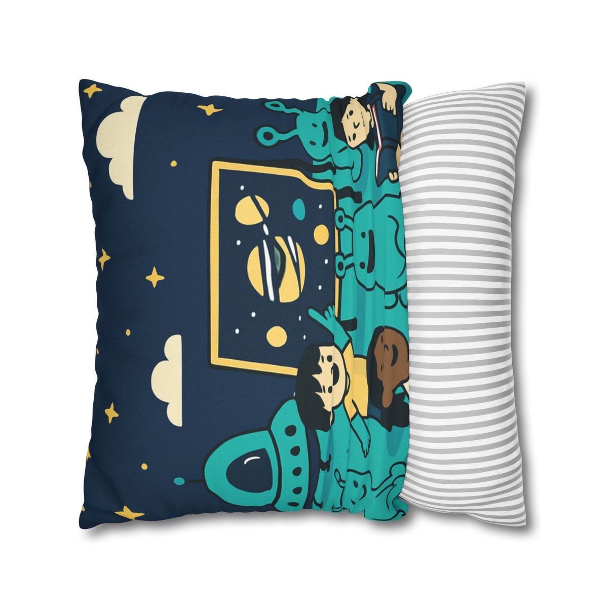 Starship Schoolyard personalized pillow covers