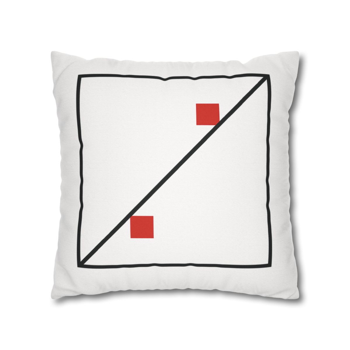 Diagonal Frame Split designer print pillow cases